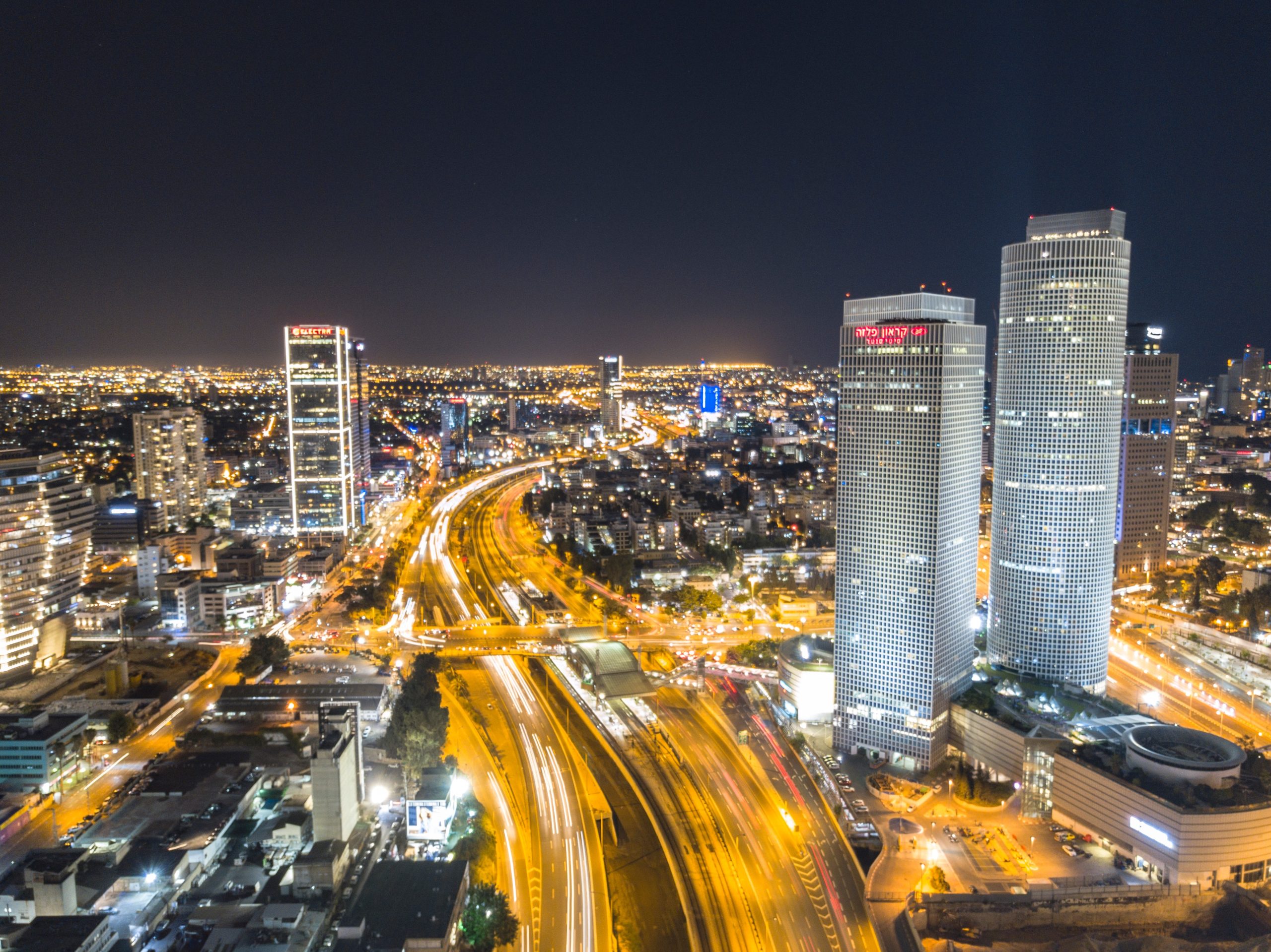 Tel Aviv at night